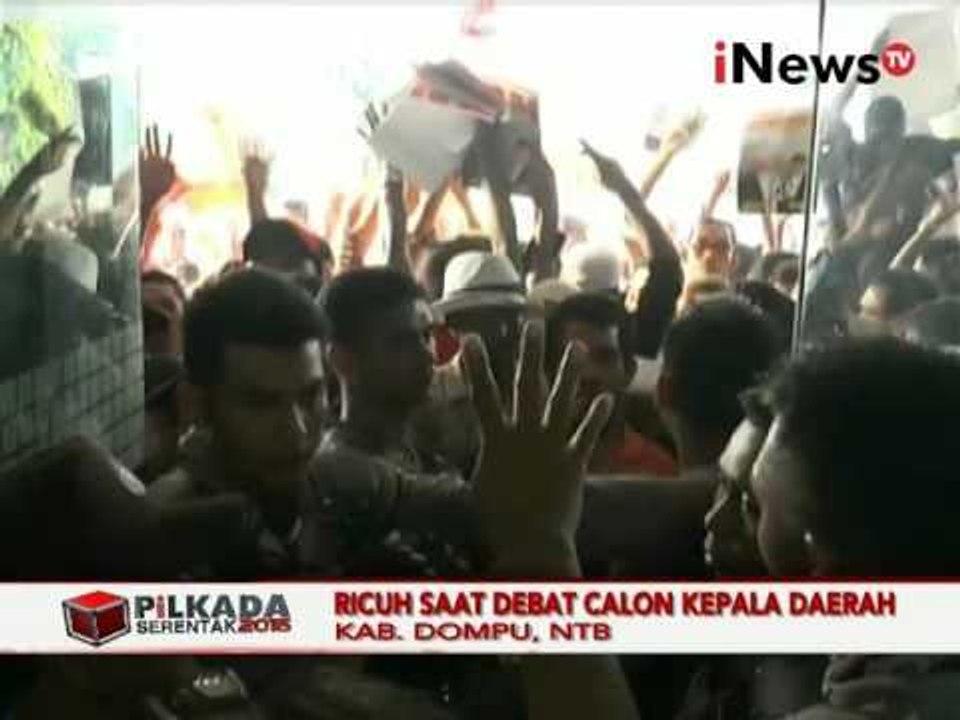 Inilah Suasana Kericuhan Saat Debat Kepala Daerah Di Kab Dompu, NTB - iNews Pagi 26/10