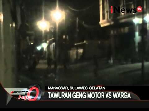 Inilah Tawuran Geng Motor VS Warga Di Makassar - iNews Pagi 27/10