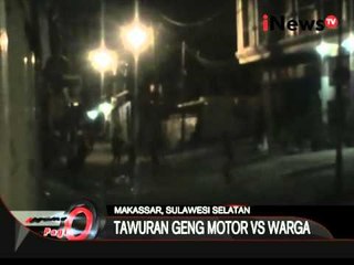 Inilah Tawuran Geng Motor VS Warga Di Makassar - iNews Pagi 27/10