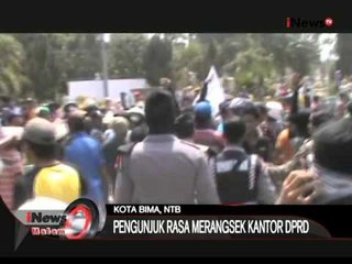 Unjuk Rasa Menolak Pengerjaan Saluran Air Minum Di Bima Berlangsung Ricuh - iNews Malam 29/10