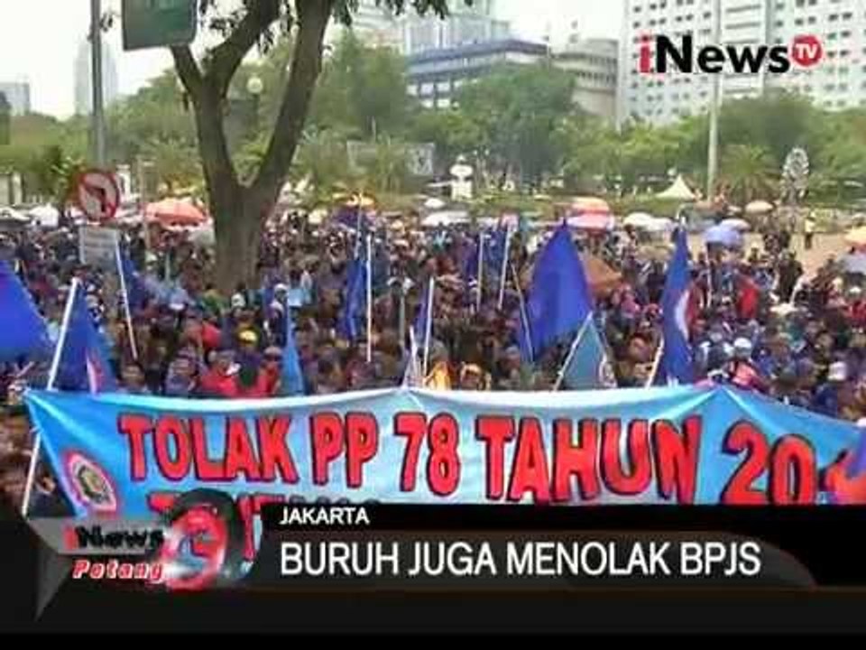 Demo Buruh, Buruh Juga Menolak BPJS - iNews Petang 29/10