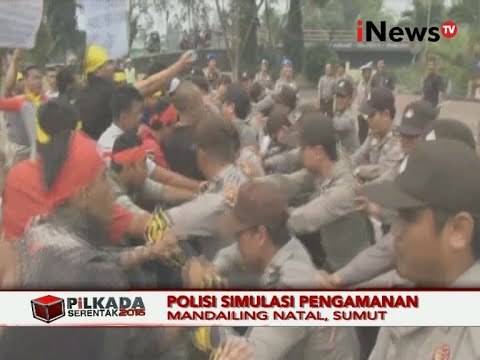 Inilah Simulasi Pengamanan Jelang Pilkada Serentak 2015 Di Mandailing Natal- iNews Pagi 30/10
