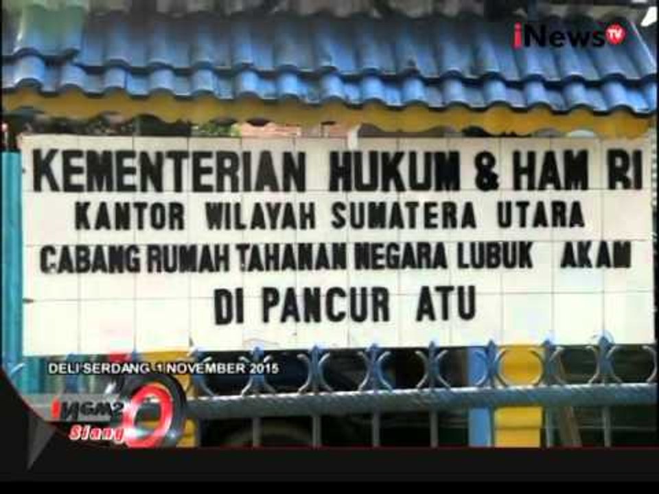 Live Report: Inilah Kronologi Kaburnya Napi Menurut Karutan Pancur Batu  - iNews Siang 02/11