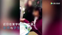 Çin okulunda kendisine bağıran öğretmene tokat atan öğrenci