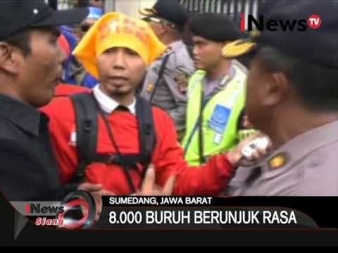 8.000 Buruh Berunjuk Rasa Tolak PP Pengupahan Di Sumedang - iNews Siang 05/11