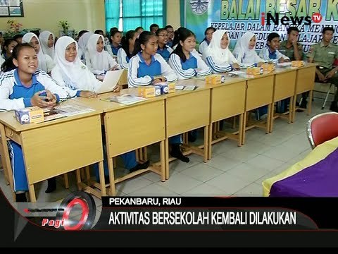 Pasca Kabut Asap, Kegiatan Belajar Mengajar Mulai Berlangsung Kembali Di Riau - iNews Pagi 09/11