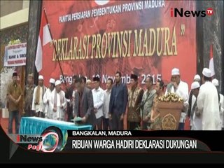 Deklarasi Pembentukan Provinsi Madura Dihadiri Para Ulama - iNews Pagi 11/11