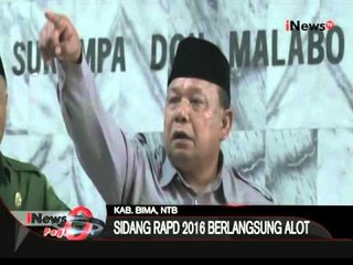 Kericuhan Mewarnai Sidang Paripurna RAPD 2016 Di Kab. Bima, NTB - iNews Pagi 17/11