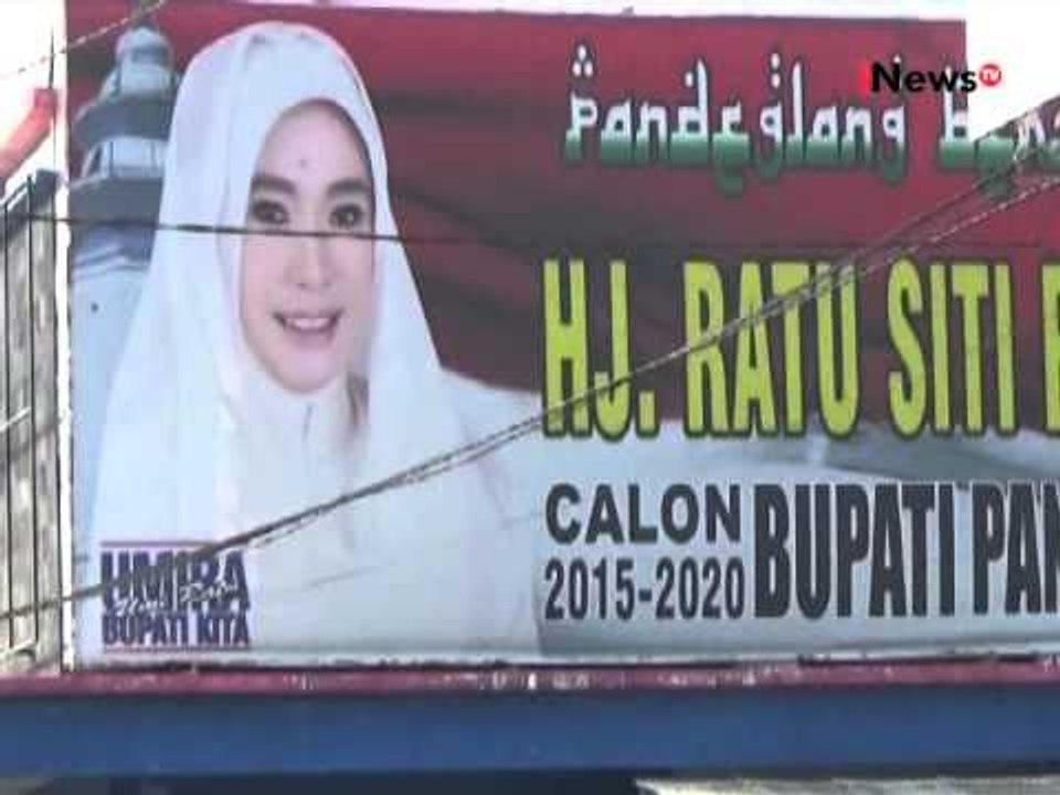 Jelang Pilkada Alat Praga Kampanye Dipasang Paslon Di Pandeglang - iNews Pagi 17/11