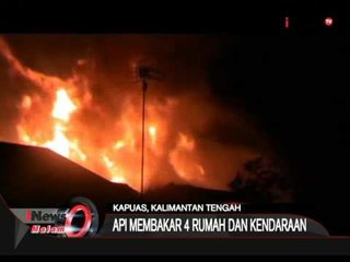 4 Rumah Di Kawasan Padat Penduduk Hangus Terbakar Di Kapuas, Kalteng- iNews Malam 18/11
