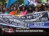 Ratusan Buruh Unjuk Rasa Di Depan Kantor Pemerintah Kabupaten Jombang - iNews Siang 26/11