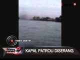 Kamera Amatir: Kapal Patroli TNI Diserang Preman di Perairan Tanjung Balai - iNews Petang 22/01