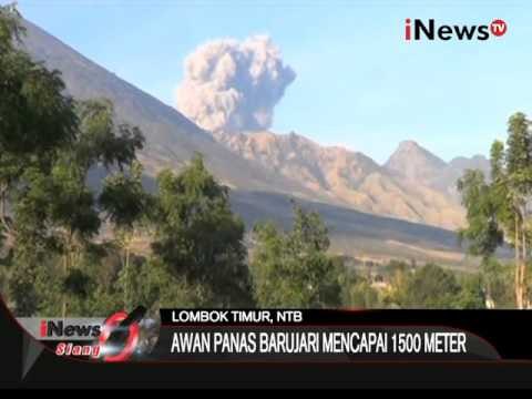 Erupsi Gunung Barujari, Awan Panas Mencapai 1500 Meter - iNews Siang 30/11