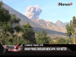 Erupsi Gunung Barujari, Awan Panas Mencapai 1500 Meter - iNews Siang 30/11
