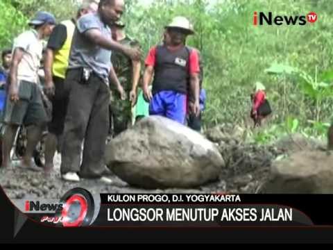 Bencana Longsor Terjadi Di Wilayah Kulon Progo, Mengakibatkan Tebing Longsor - iNews Pagi 01/12