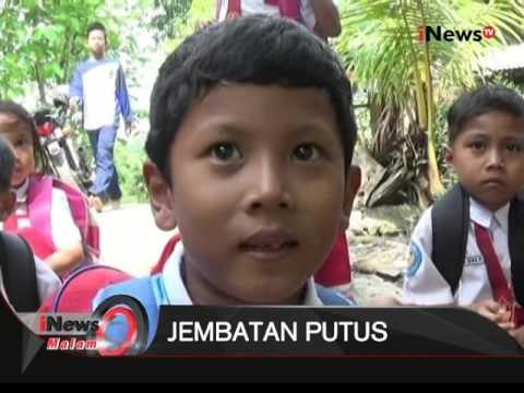 Pasca Putusnya Jembatan Gantung Di Demak, Warga Terpaksa Sebrangi Sungai - iNews Malam 30/11