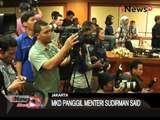 MKD Panggil Menteri ESDM Sudirman Said Terkait Rekaman Seputar Freeport - iNews Siang 02/12