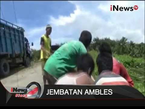 Jembatan Penghubung Nias Barat Dan Selatan Amblas, Warga Buat Jembatan Darurat - iNews Siang 03/12