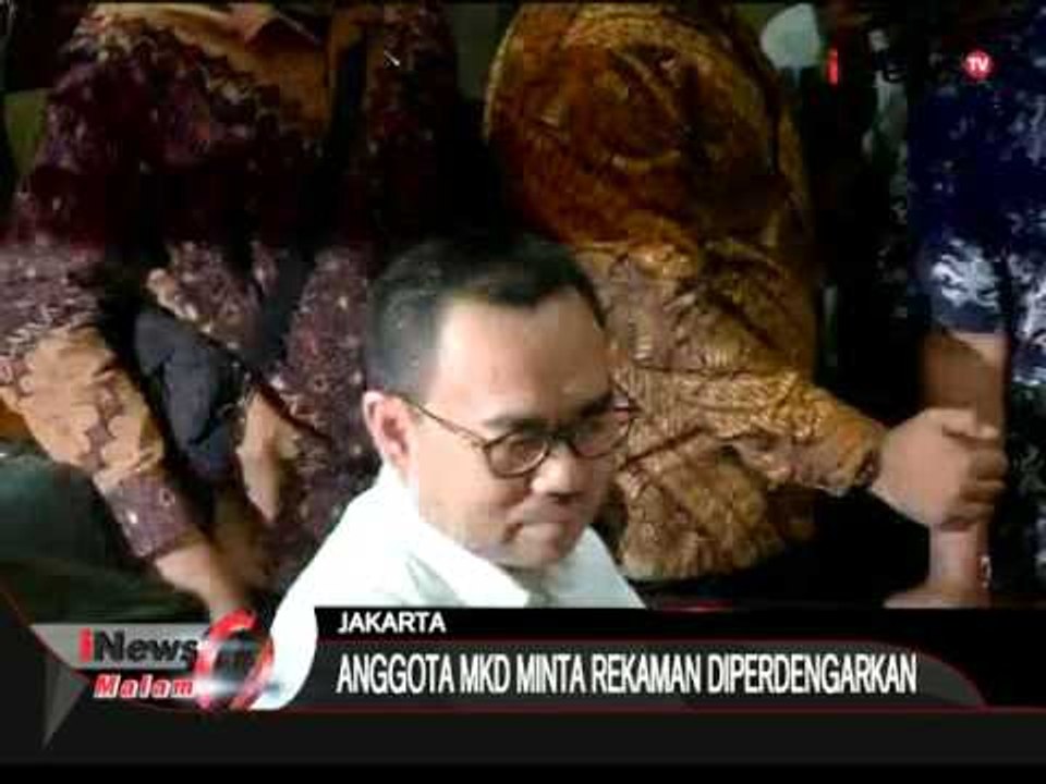 Sidang MKD Sudirman Said, Bukti Rekaman Suara Diperdengarkan - iNews Malam 02/12