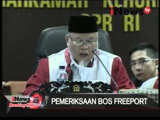 Pembukaan Sidang MKD, Pemerikasaan Presiden Direktur Freeport - Breaking News 03/11
