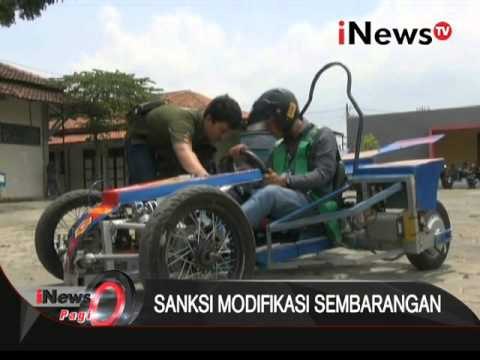 Polisi Akan Berikan Sanksi Modifikasi Tanpa Izin Yang Sah - iNews Pagi 07/12