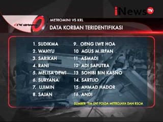 Inilah Data Korban Kecelakaan KRL Vs Metromini Yang Sudah Teridentifikasi - iNews Pagi 07/12