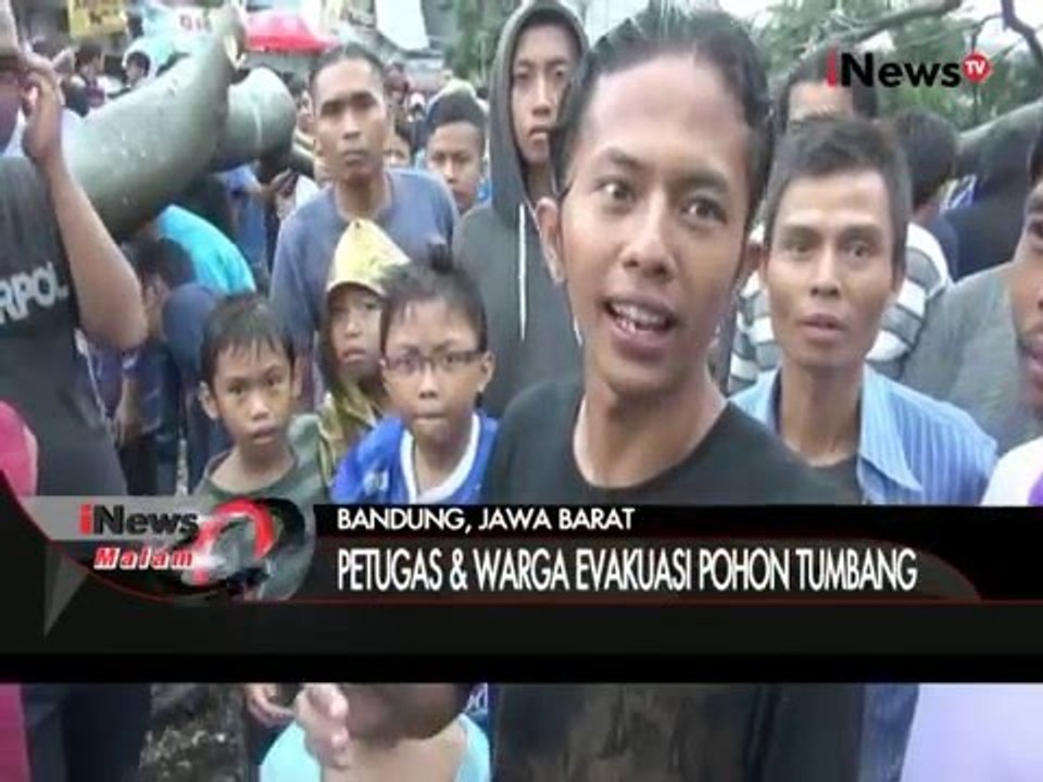 2 Pohon Besar Di Bandung Tumbang Dan Menimpa Mobil, 6 Orang Luka-Luka - iNews Malam 09/12