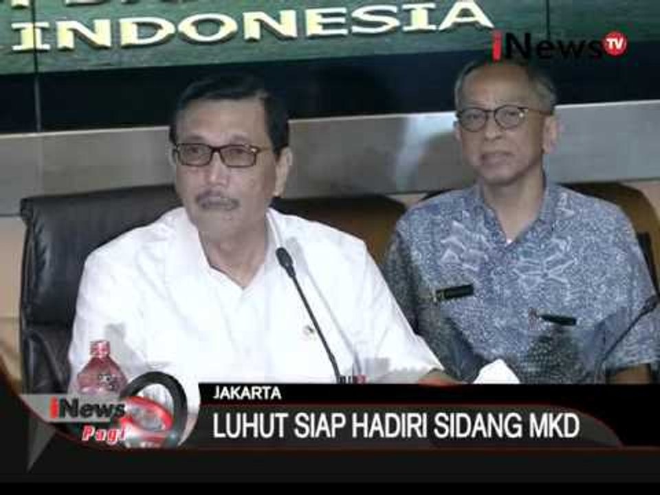 MKD Akan Memanggil Menkopolhukam Luhut Panjaitan Terkait Gaduh Kontrak Freeport - iNews Pagi 14/12