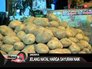 Jelang Natal Dan Tahun Baru Harga Sayuran Di Pasar Induk Melonjak Naik - iNews Pagi 15/12