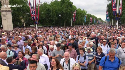 Watching royals react to RAF flypast from Buckingham Palace balcony