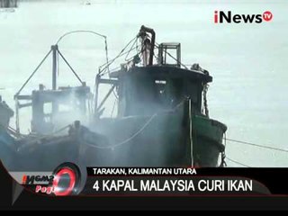 Pol Air Kaltara Meledakan 4 Kapal Malaysia Yang Terbukti Lakukan Illegal Fishing - iNews Pagi 16/12