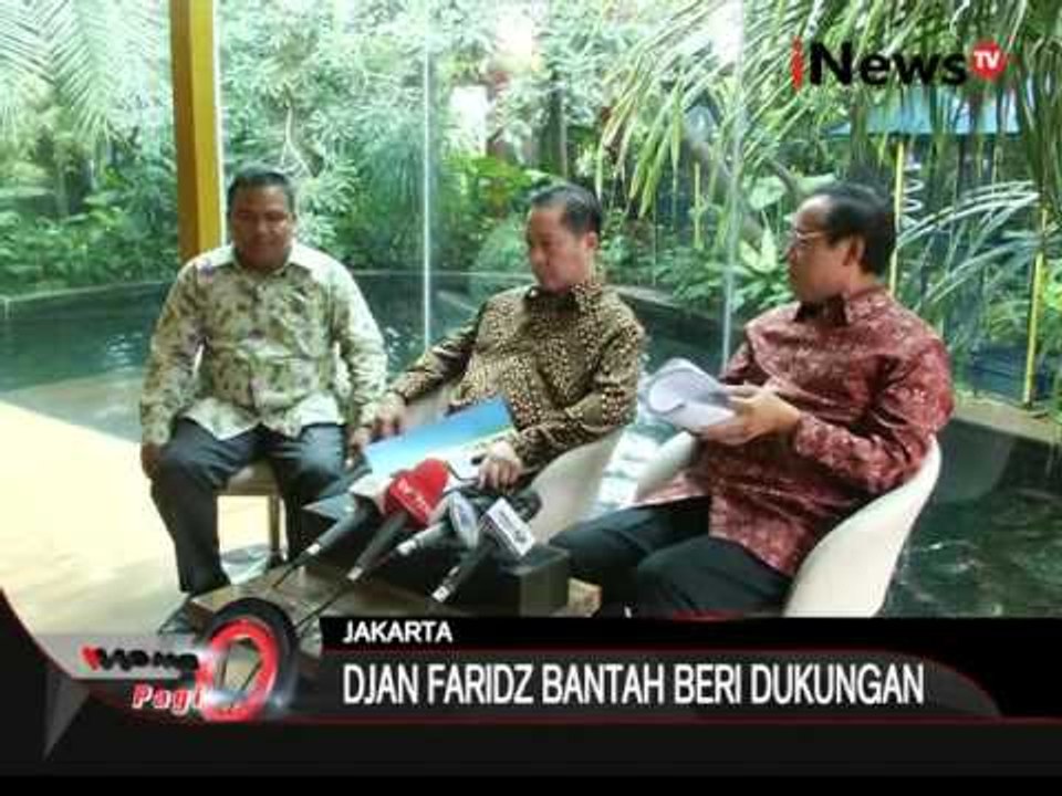 Djan Faridz Meyakini Calon Gubernur Kateng Nomer Urut 3 Melakukan Pemalsuan TTD - iNews Pagi 16/12