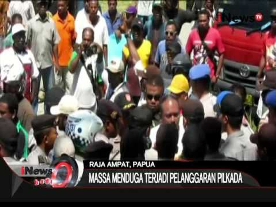 Unjuk Rasa Tolak Rapat Pleno KPUD Raja Ampat Berlangsung Ricuh - iNews Pagi 18/12