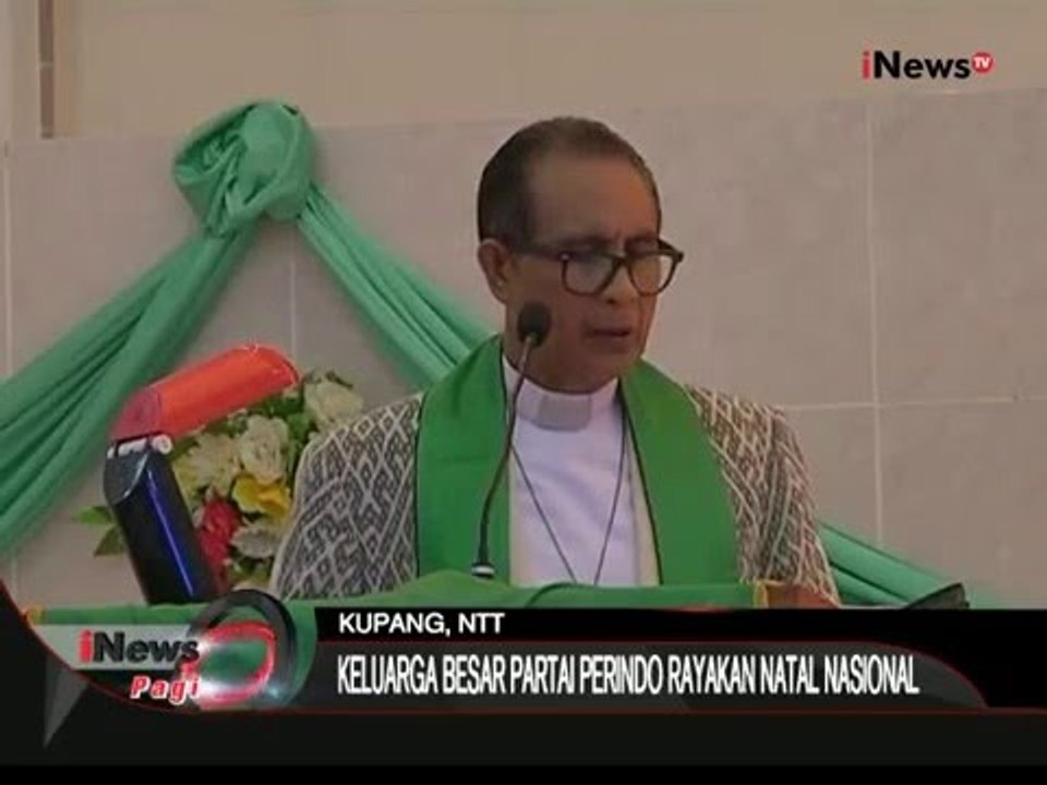 Partai Perindo Adakan Perayaan Natal Nasional Di Kupang, NTT - iNews Pagi 23/12
