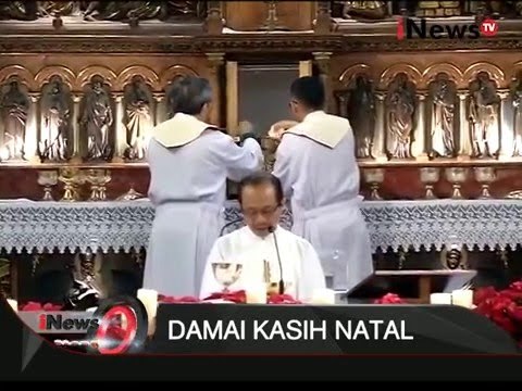 Damai Kasih Natal, Umat Kristiani Lakukan Misa Di Katedral Jakarta - iNews Siang 25/12