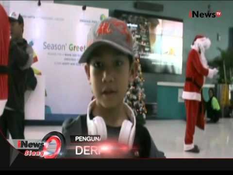 Sinterklas Juga Hadir Di Bandara Soekarno Hatta Sambil Bagikan Coklat - iNews Siang 25/12