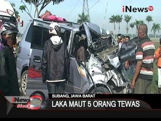 Download Video: Kecelakaan Maut Di Jalur Pantura, 5 Orang Tewas 7 Orang Luka-luka - iNews Siang 25/12