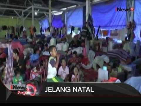 Sebagian Pengungsi Erupsi Gunung Sinabung Kembali Kerumah Untuk Rayakan Natal - iNews Pagi 25/12