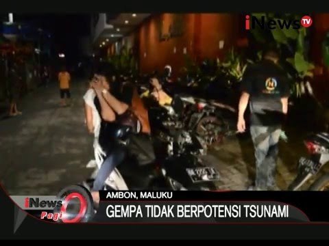 Kota Ambon Diguncang Gempa Berkekuatan 5,2 SR, Warga Panik Keluar Rumah - iNews Pagi 29/12