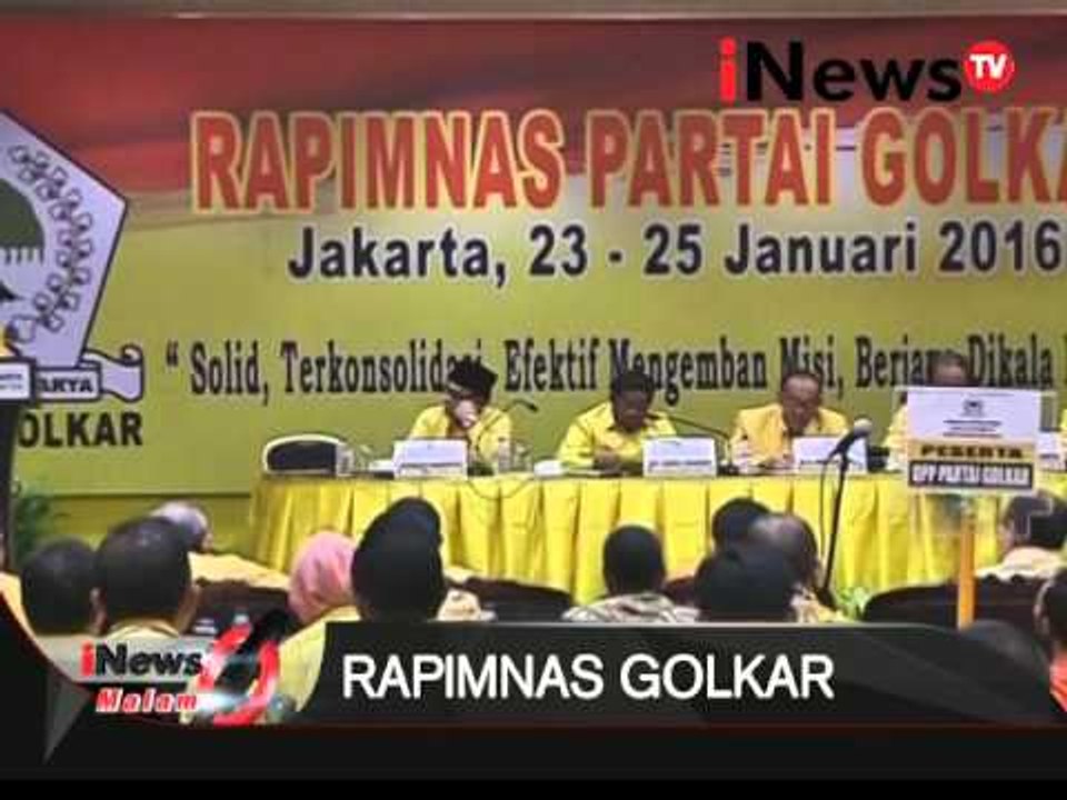 Live report: acara rapimnas Golkar di JCC - iNews Malam 2401