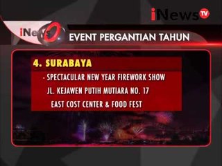 Berikut event pergantian tahun disejumlah daerah di Indonesia - iNews Siang 31/12
