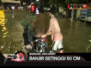 Banjir di ruas jalan Soekarno-Hatta Bandung mengakibatkan macet sepanjang 2 km - iNews Pagi 04/01
