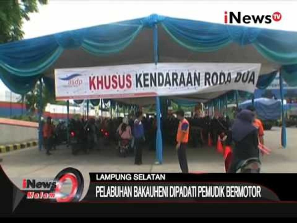 Antrian kendaraan bermotor di pelabuhan merak capai 70 meter - iNews Malam 03/01