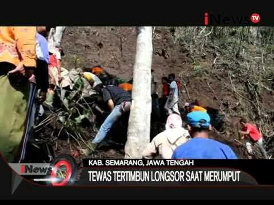 Seorang warga Dusun Kendal tewas tertimbun longsor saat sedang mencari rumput - iNews Pagi 04/01