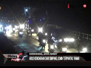 Arus balik liburan dari simpang jomin terpantau ramai lancar - iNews Pagi 04/01