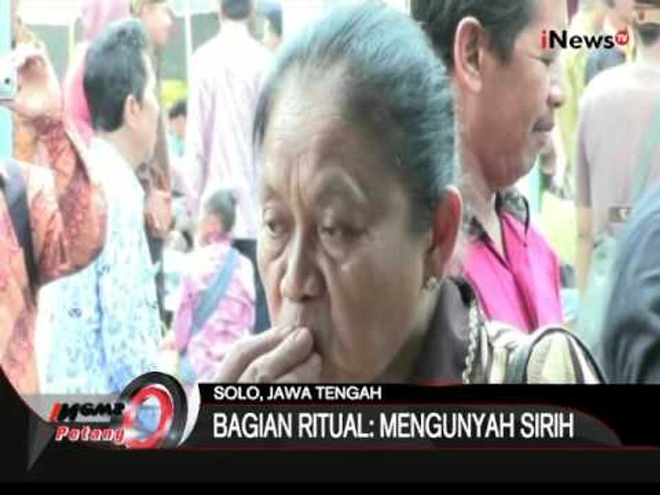 Unik!!! ada tradisi untuk awet muda di Solo, Jateng - iNews Petang 04/01