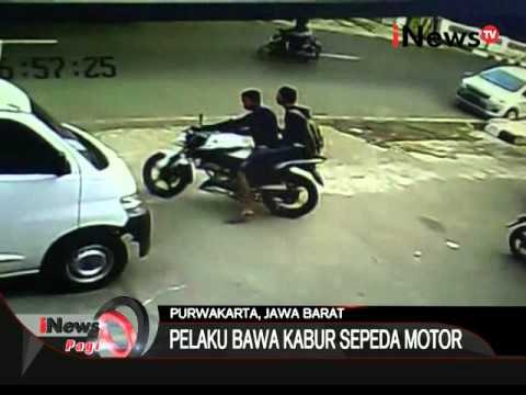 Seperti inilah aksi dua perampok bersenjata api yang terekam CCTV di Purwakarta - iNews Pagi 05/01