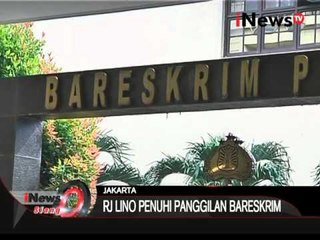 RJ Lino kembali diperiksa pagi ini, terkait kasus dugaan korupsi di Pelindo II - iNews Siang 06/01