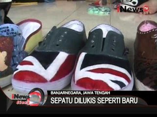 Kreatif !!! Sepatu kusam bisa kembali cantik dengan dilukis - iNews Siang 06/01