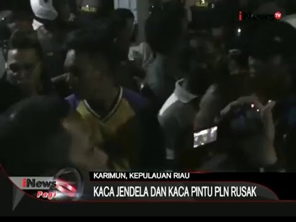 Seringnya pemadaman listrik, Kantor PLN kepri diamuk masa - iNews Pagi 08/01